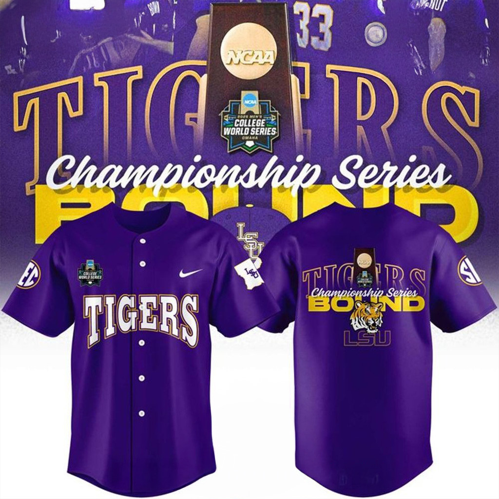 2025 Championship Series Bound Special LSU Tigers Baseball Jersey