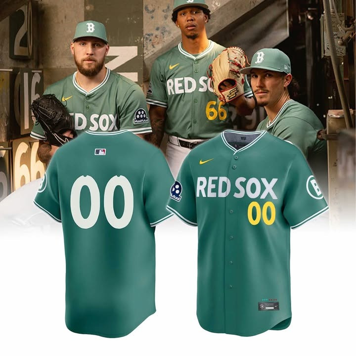 Boston Red Sox Green 2025 City Connect Baseball Jersey All Over Print For Men And Women