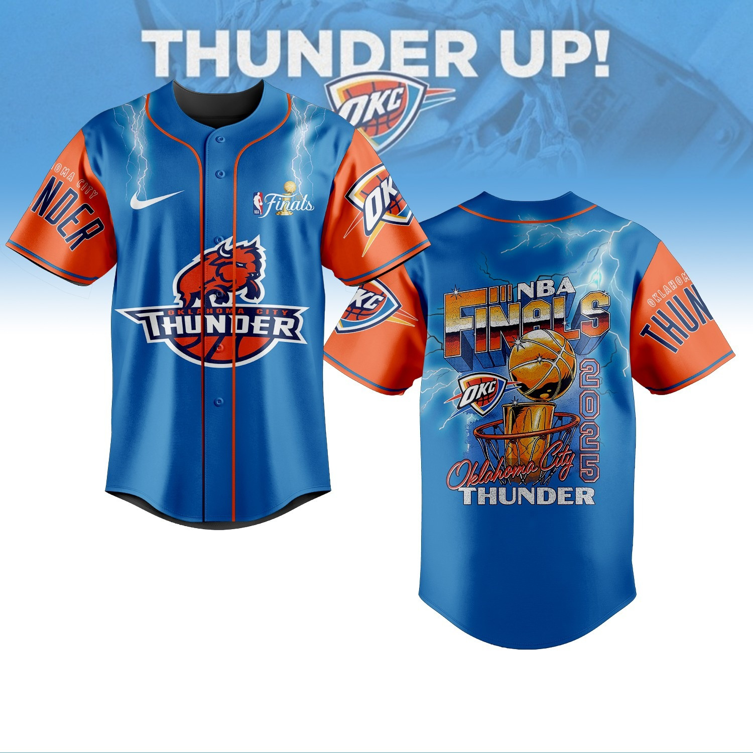 Oklahoma City NBA Baseball Jersey For OKC Fans