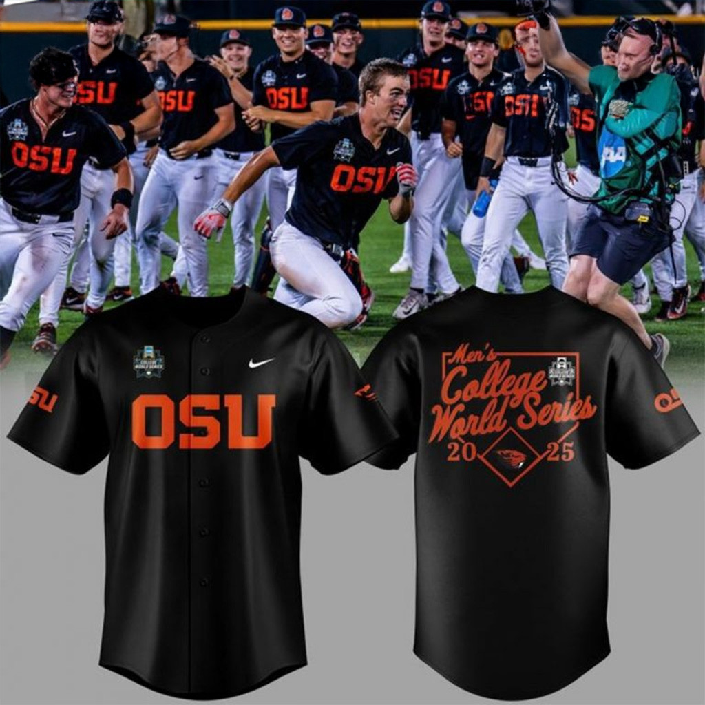 Oregon State Beavers Baseball Jersey Mens College World Series 2025
