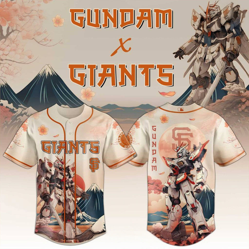 San Francisco Giants x Gundam Japan Edition 2025 Special Baseball Jersey