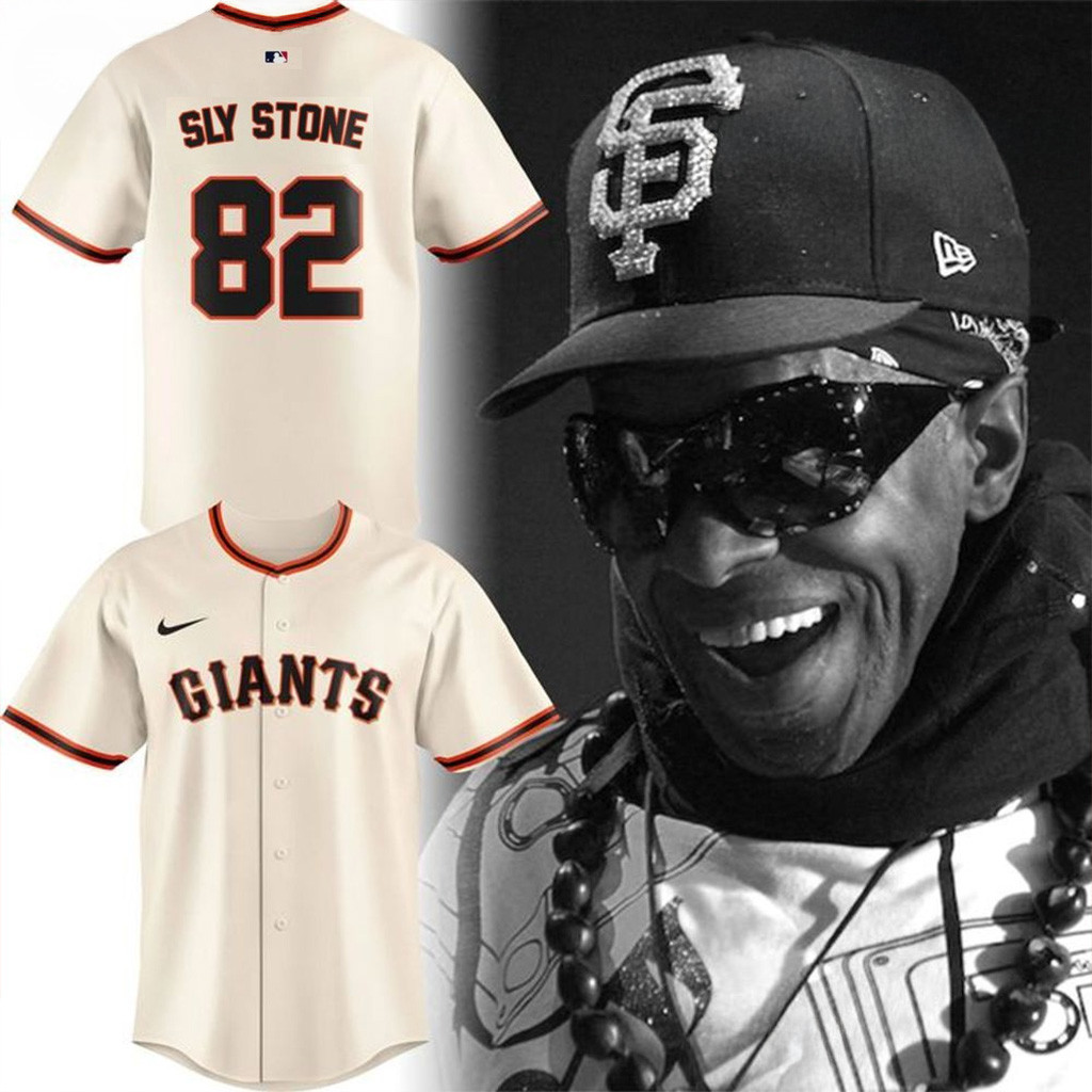 San Francisco Giants x Sly Stone Tribute Baseball Jersey For Men And Women