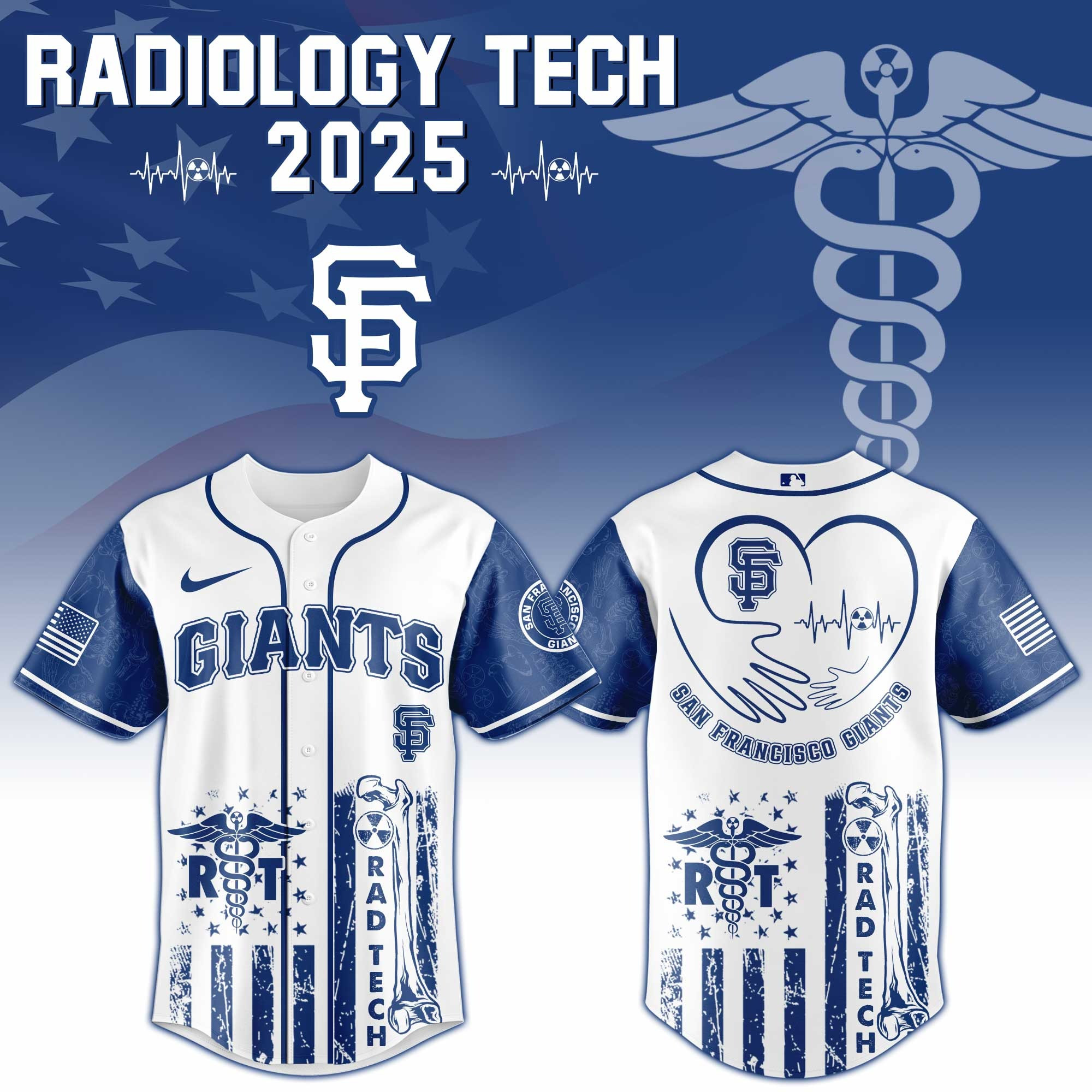 San Francisco Giants x Radiology Tech Night Exclusive Design Baseball Jersey