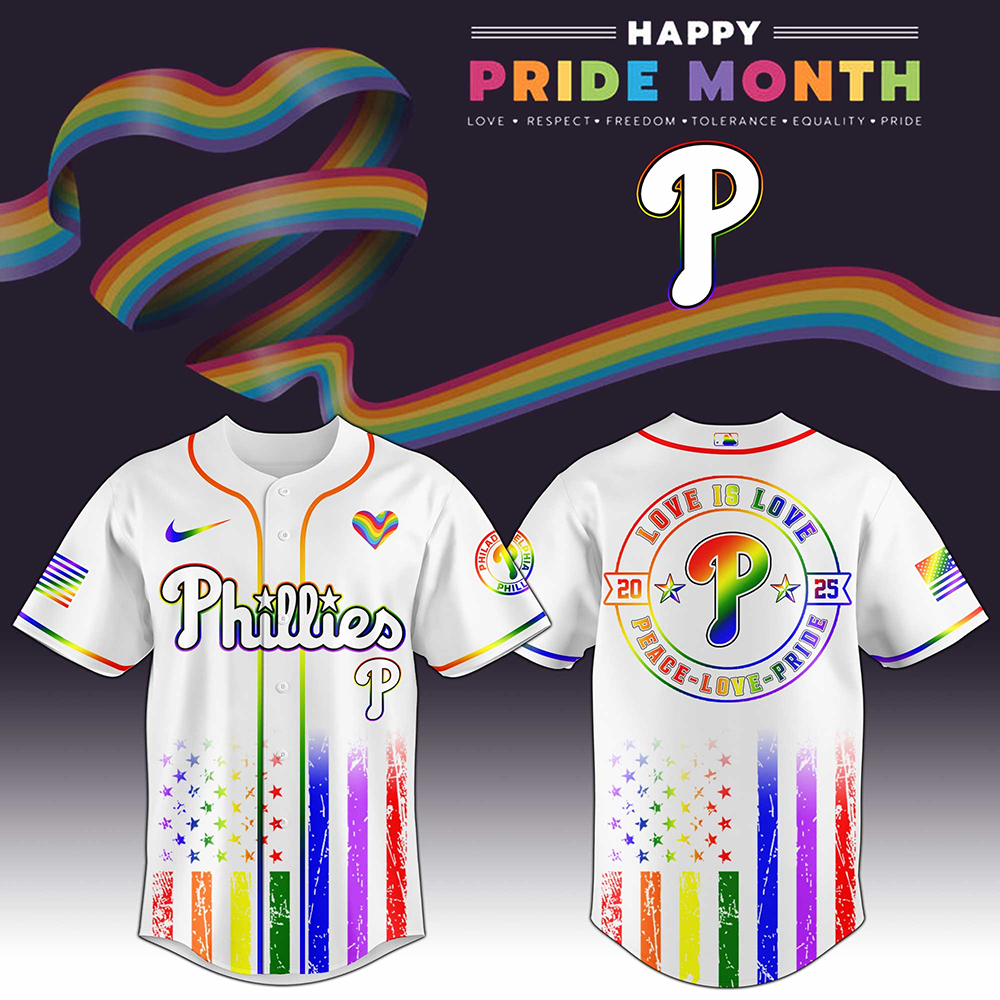 Philadelphia Phillies MLB x Happy Pride Month 2025 Baseball Jersey