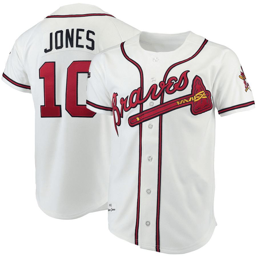 Chipper Jones #10 Atlanta Braves Jersey Classic American Baseball Team Club Season 2025-2026