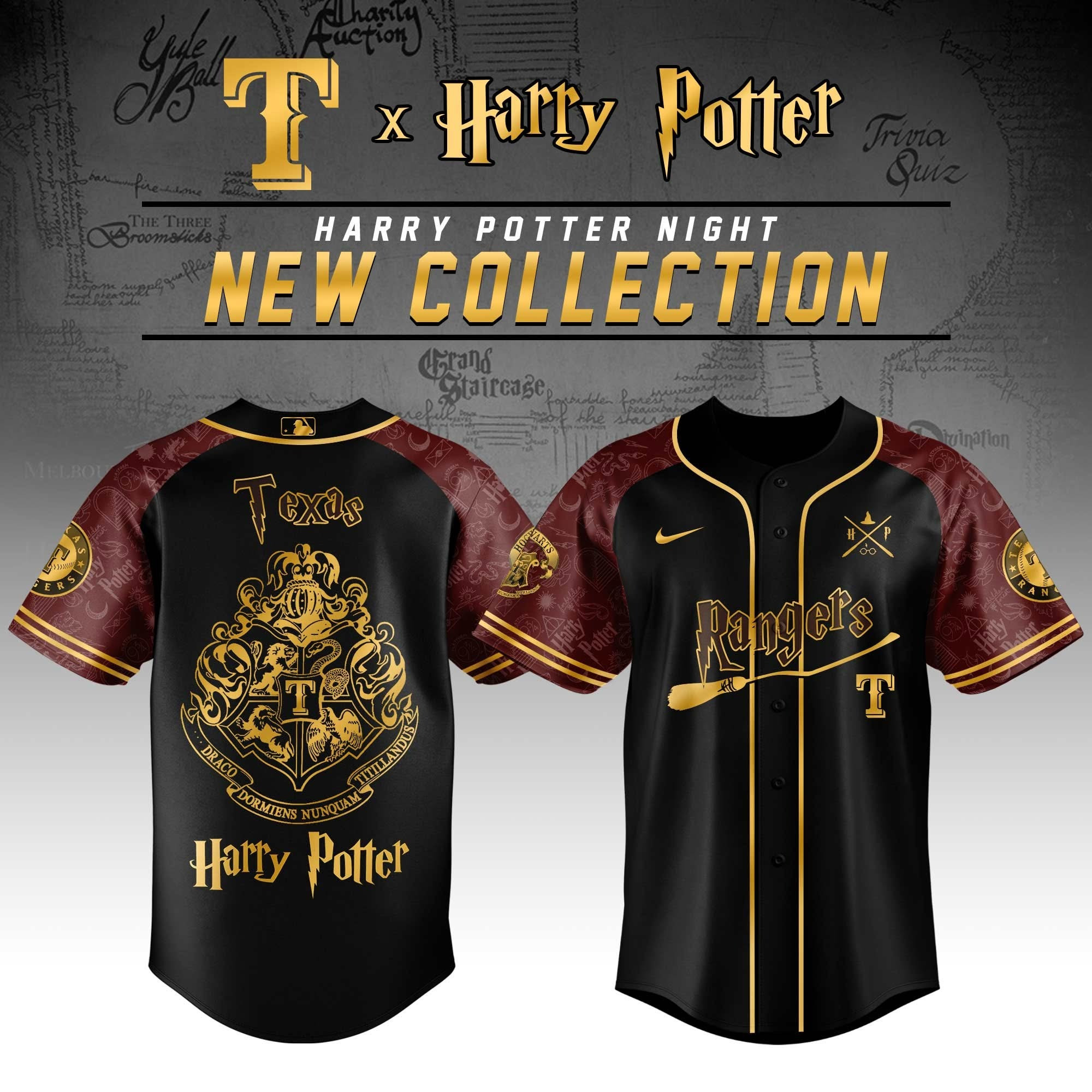 Texas Rangers Harry Potter 2025 Baseball Jersey For Men And Women