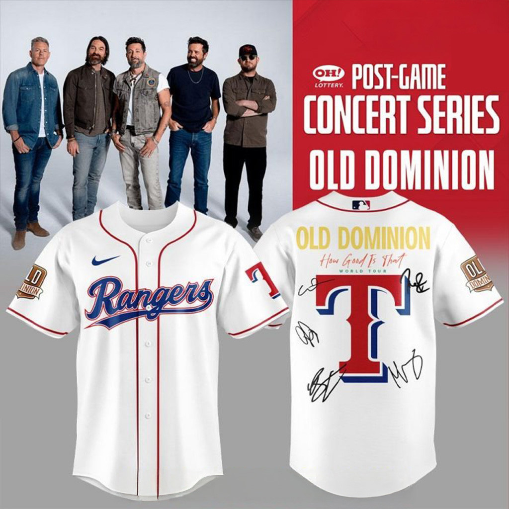 Texas Rangers Old Dominion Show Special Edition Baseball Jersey For Men And Women