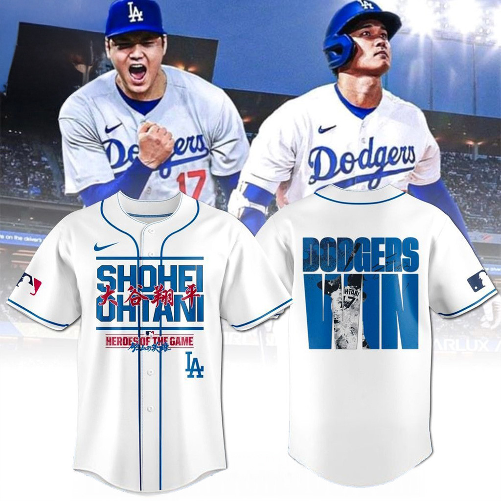 Shohei Ohtani Heroes Of The Game White Baseball Jersey For Men And Women