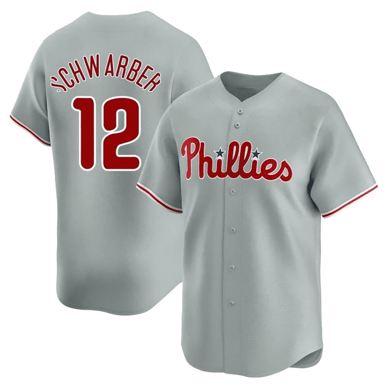 Kyle Schwarber #12 Philadelphia Phillies Jersey Classic Short Sleeved Baseball Team Game