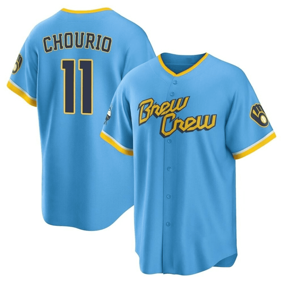 Jackson Chourio #11 Milwaukee Brewers Jersey Baseball Team Club For Men And Women