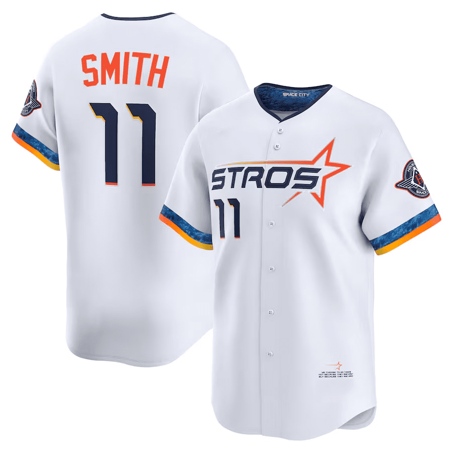 Cam Smith #11 Houston Astros Jersey Player Game Baseball Team Home Sport
