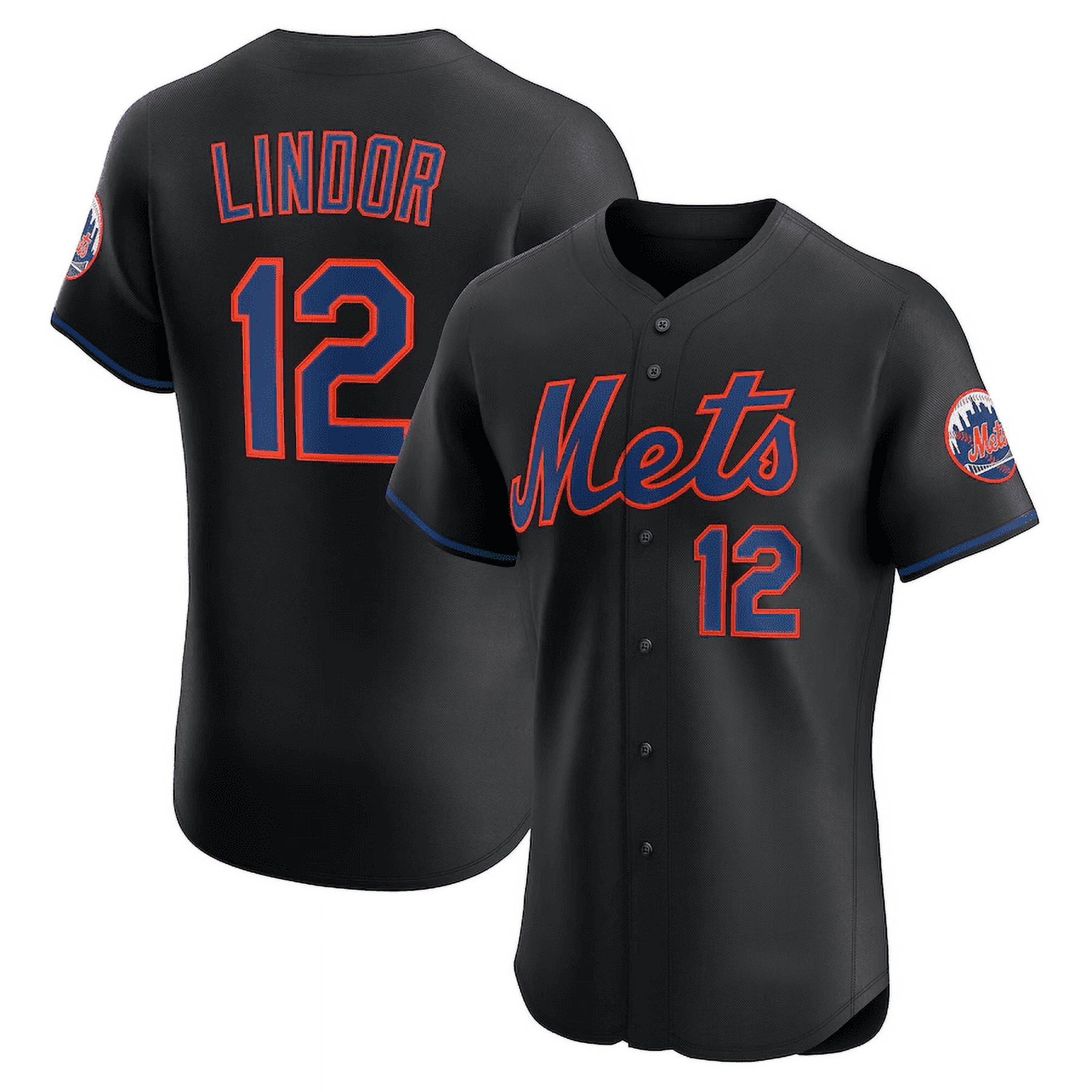 Francisco Lindor #12 New York Mets Jersey Player Game Jerseys Baseball Team Home Sport