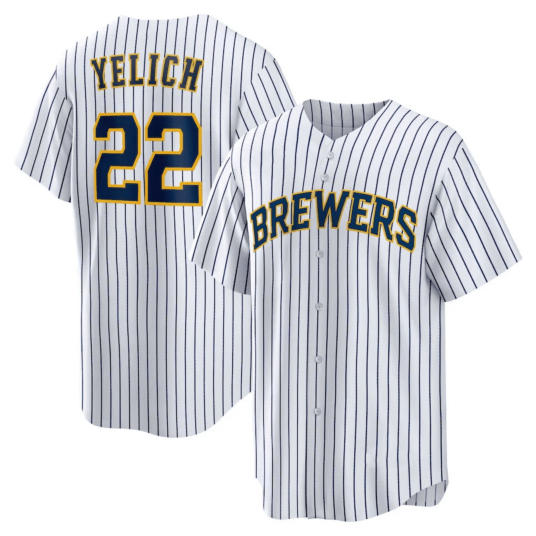 Christian Yelich #22 Milwaukee Brewers Jersey Baseball Team Player Classic Sports