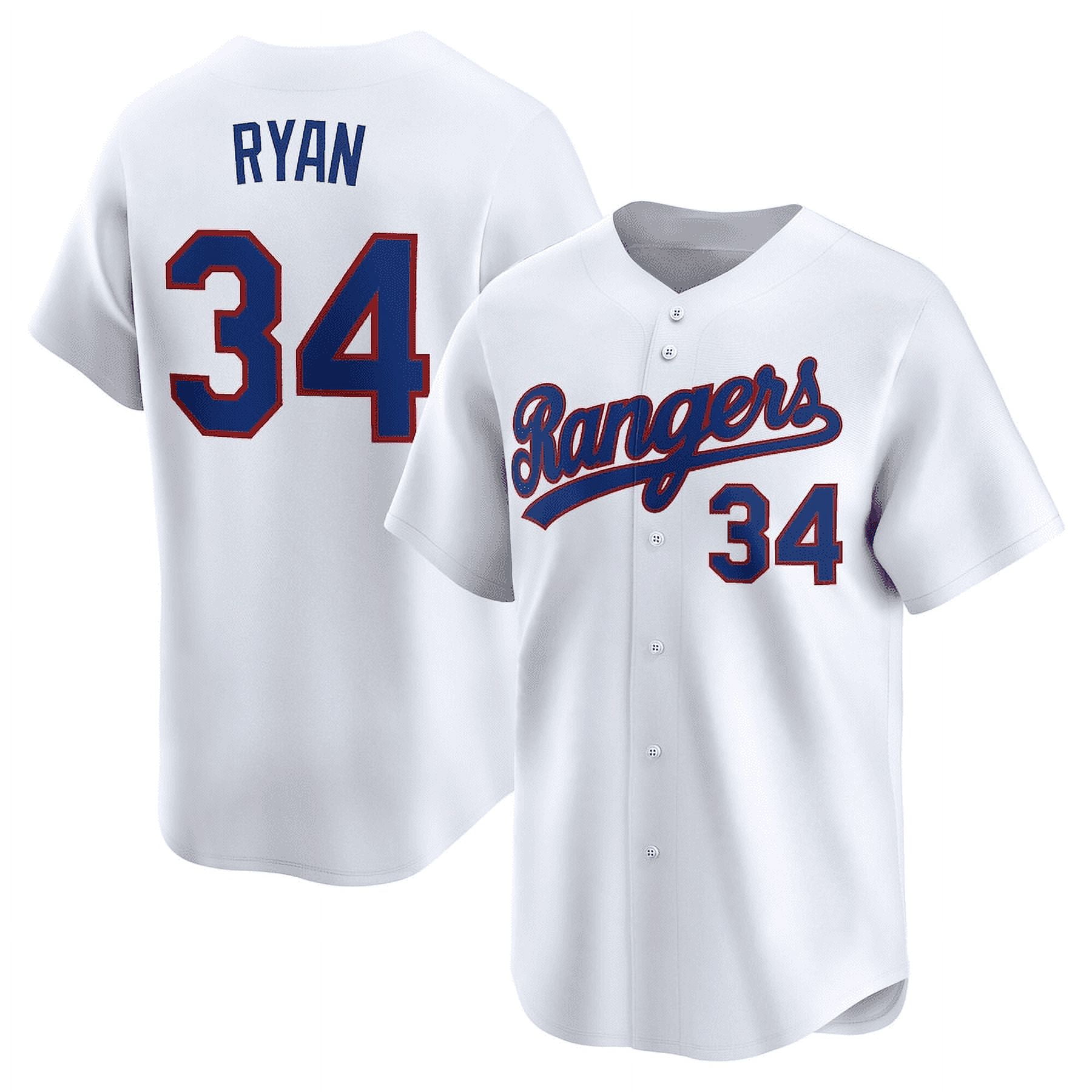 Nolan Ryan #34 Texas Rangers Jersey Player Game Jerseys Baseball Team Home Sport