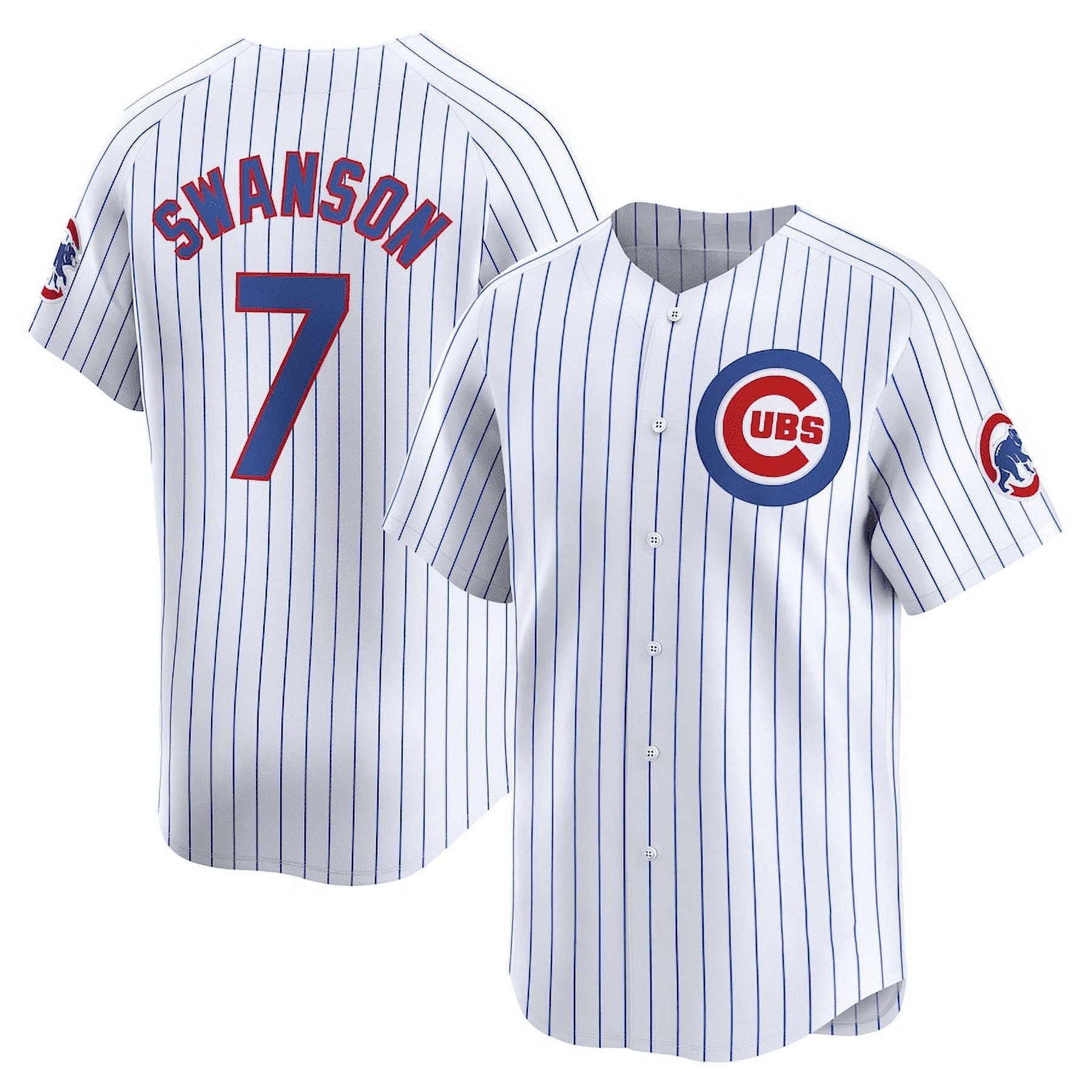 Dansby Swanson #7 Chicago Cubs Jersey Player Game Jerseys Baseball Team Home Sport