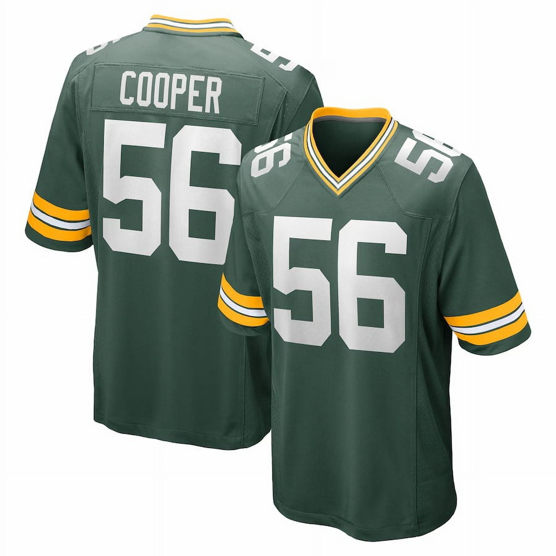 Edgerrin Cooper #56 Green Bay Packers Jersey American Football Team Home Player Game Sport