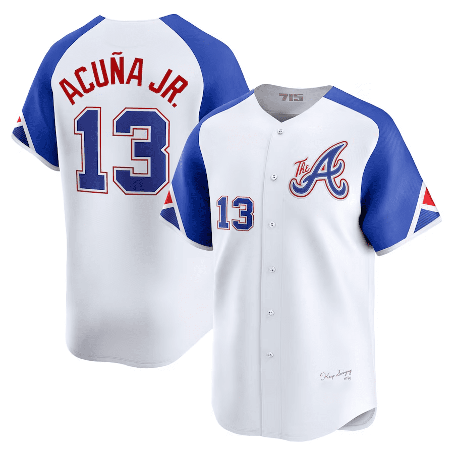 Ronald Acuna Jr #13 Atlanta Braves Jersey Baseball Team Club Player Game