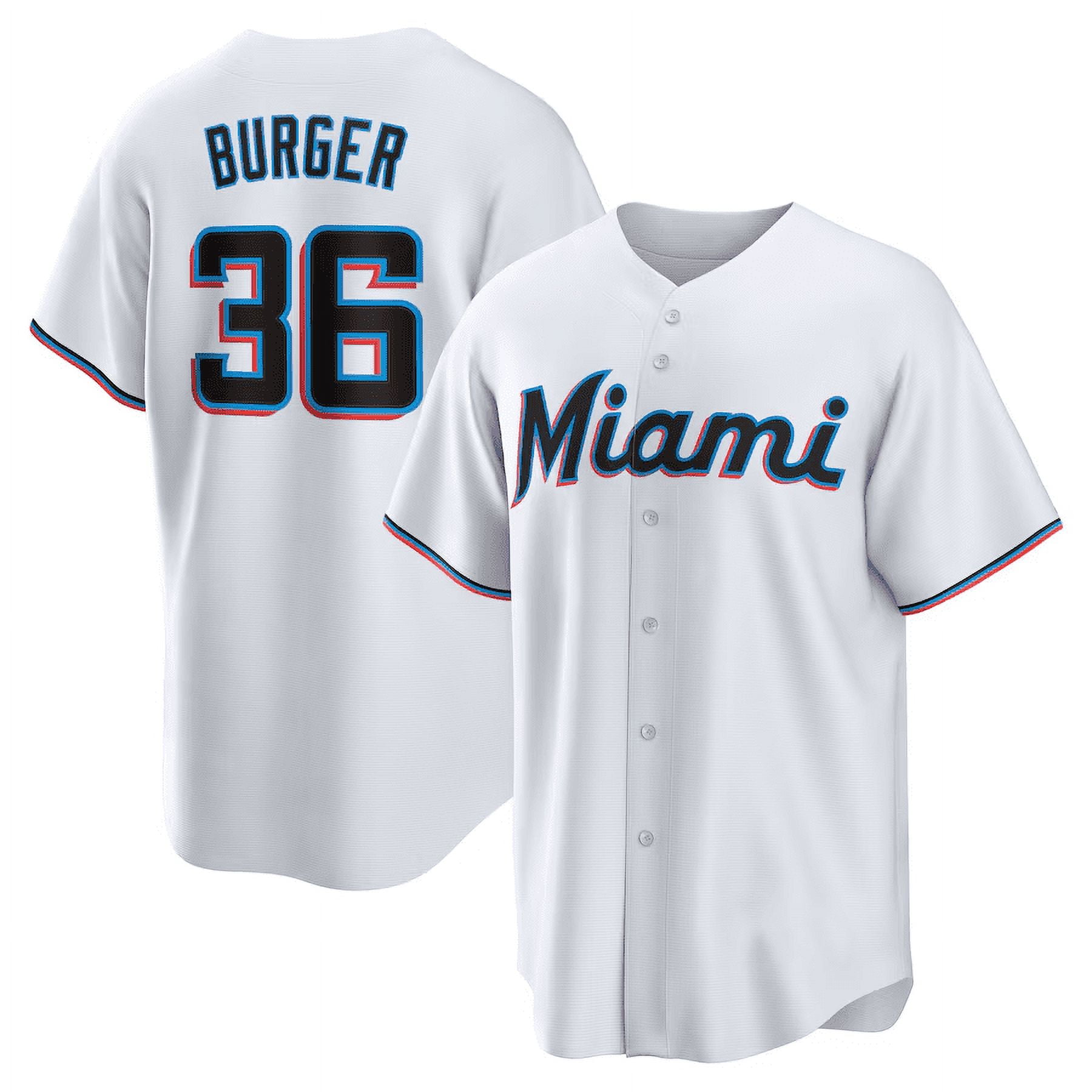 Jake Burger #36 Miami Marlins Jersey Player Performance Sport Limited For Men And Women