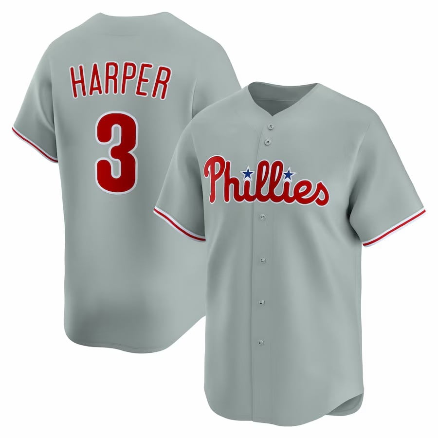 Bryce Harper #3 Philadelphia Phillies Jersey Player Performance Sport Limited For Men And Women