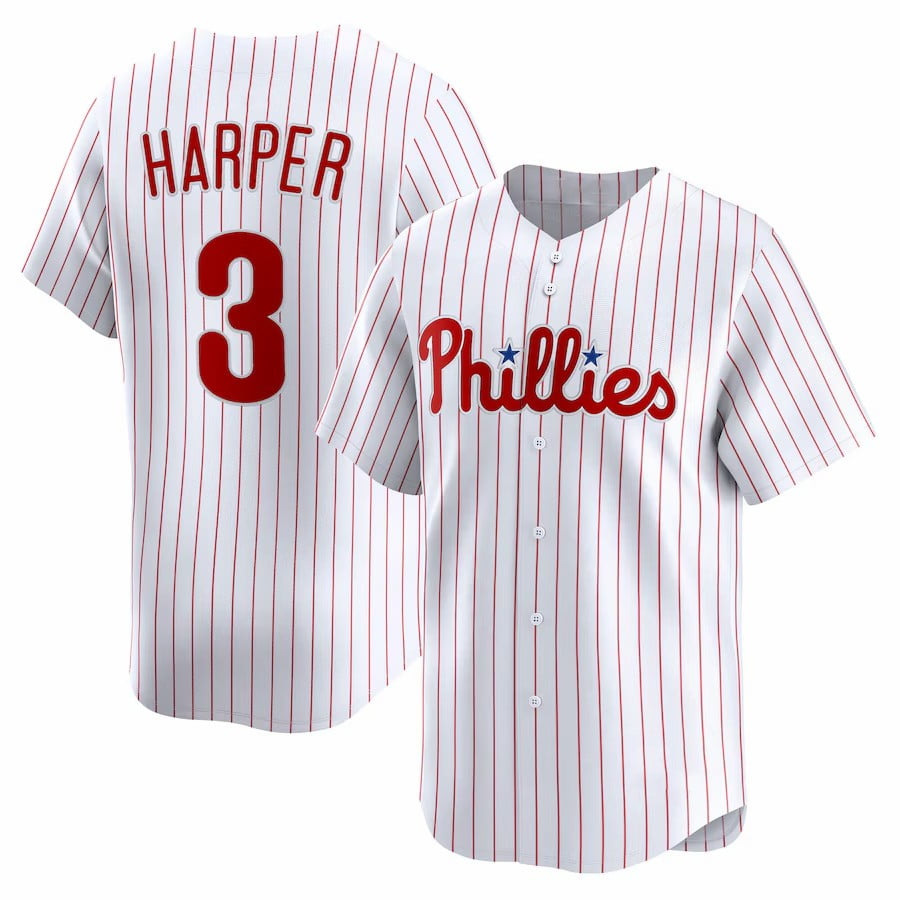Bryce Harper #3 Philadelphia Phillies Jersey Player Performance Sport Limited For Men And Women