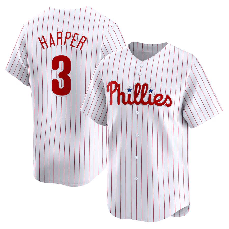 Bryce Harper #3 Philadelphia Phillies Jersey Player Performance Sport Limited For Men And Women