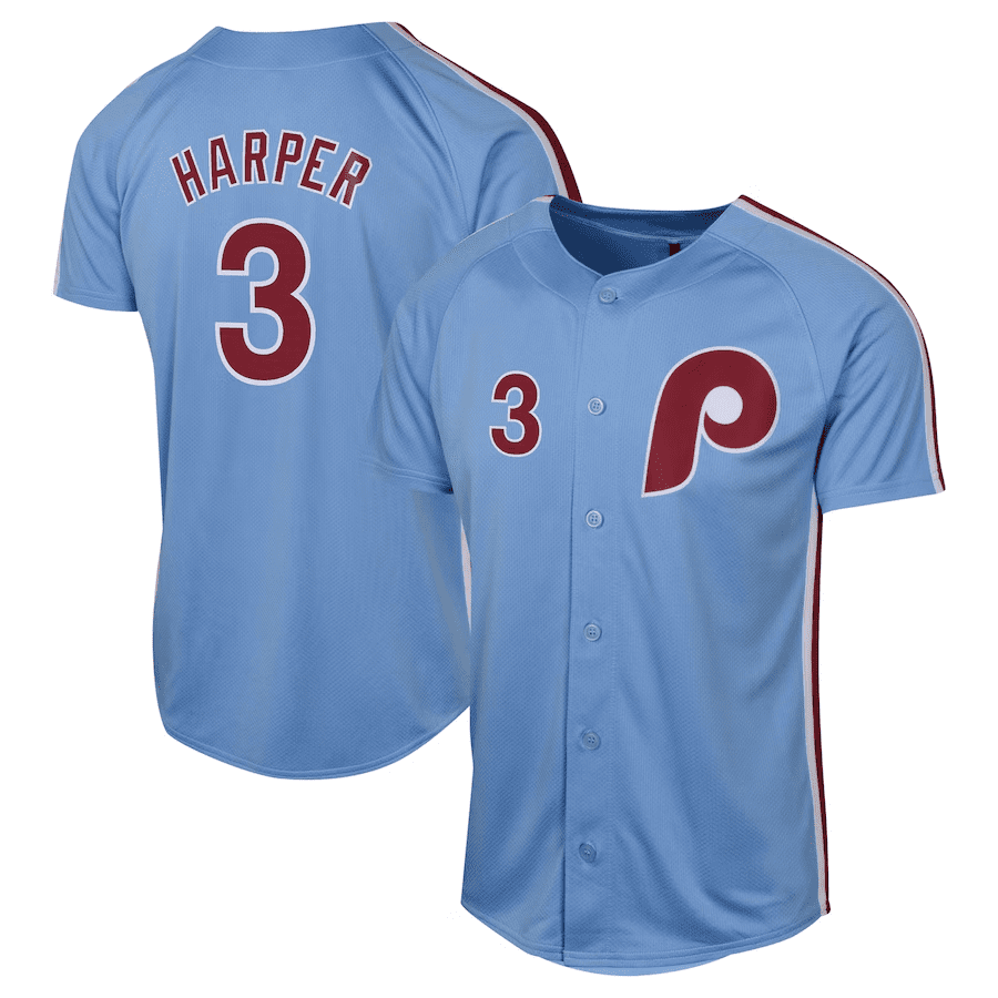 Bryce Harper #3 Philadelphia Phillies Jersey Player Performance Sport Limited For Men And Women