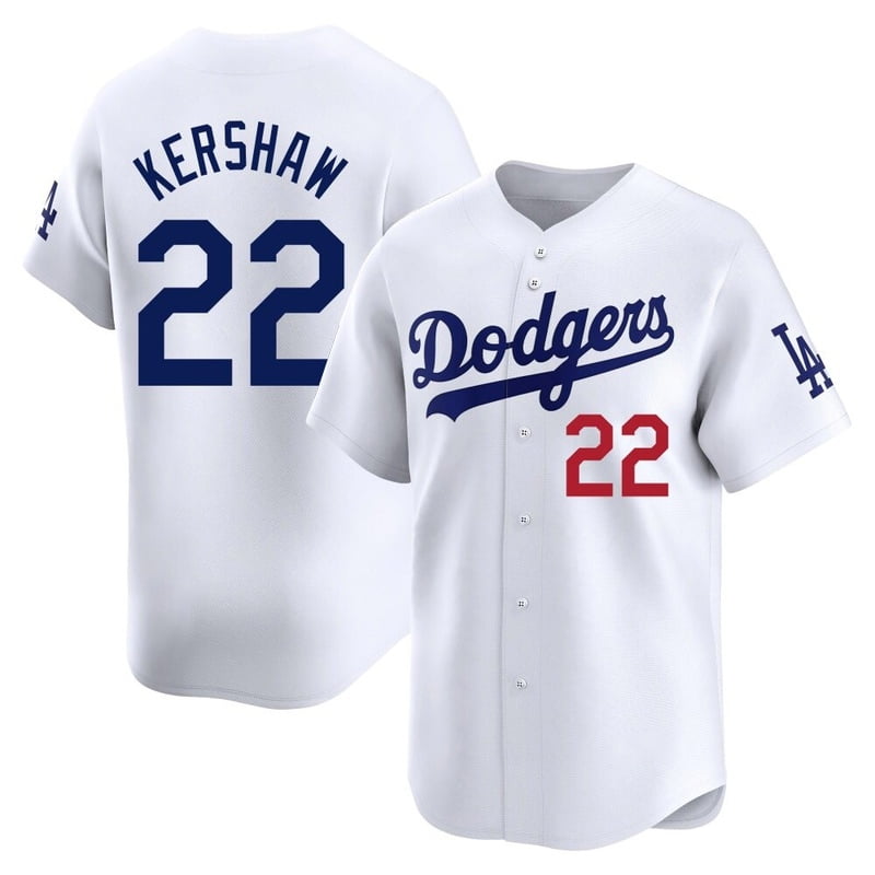 #22 Kershaw Dodgers Baseball Jersey For Fans Sport
