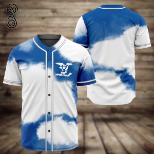 Louis Vuitton Blue Sky Full Print Baseball Jersey
