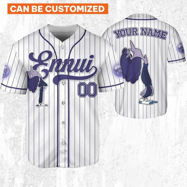 Ennui Emotion Inside Out Baseball Jersey Button Down Unisex Adult Xs-5Xl