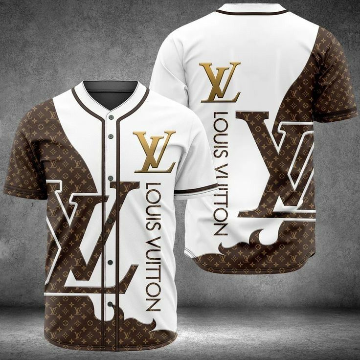 Louis Vuitton Logo Lv Baseball Jersey For Men Women