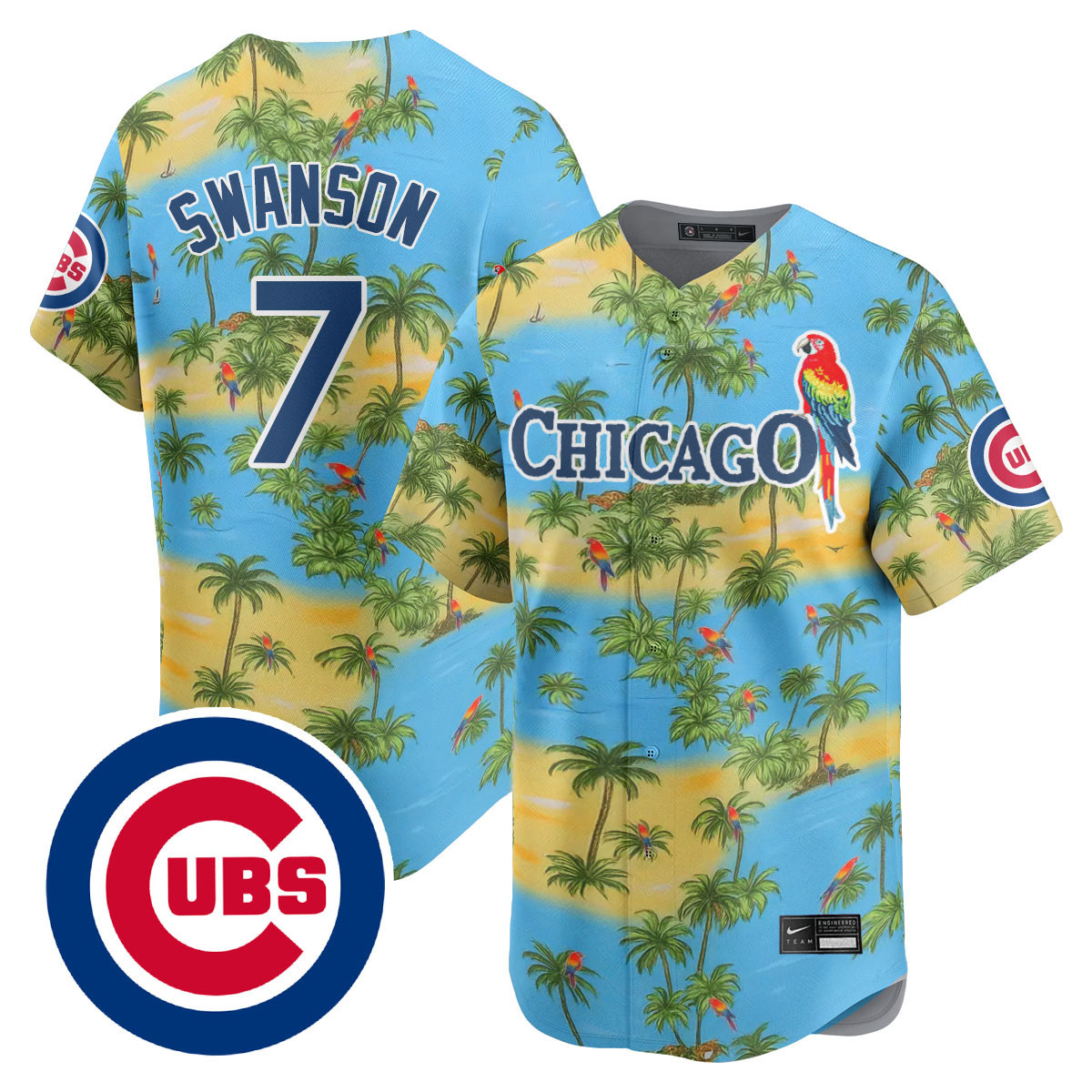 Chicago Cubs Summer 2025 Jersey All Stitched Men Dansby Swanson 7 Jersey Baseball Jersey