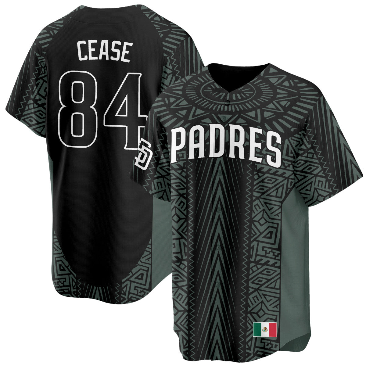 Men'S San Diego Padres Mexican Heritage Jersey All Stitched Dylan Cease 84 Black Jersey Baseball Jersey