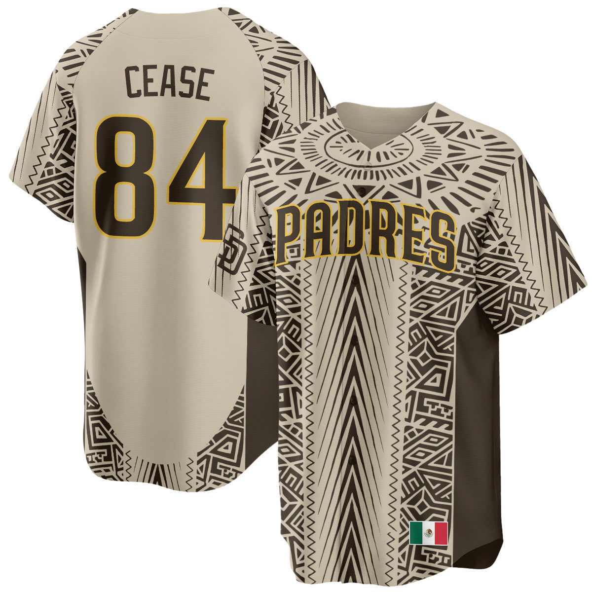 Men'S San Diego Padres Mexican Heritage Jersey All Stitched Dylan Cease 84 Tan Jersey Baseball Jersey