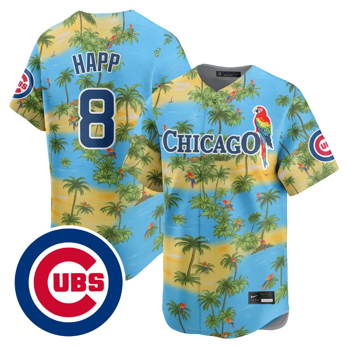 Chicago Cubs Summer 2025 Jersey All Stitched Men Ian Happ 8 Jersey Baseball Jersey