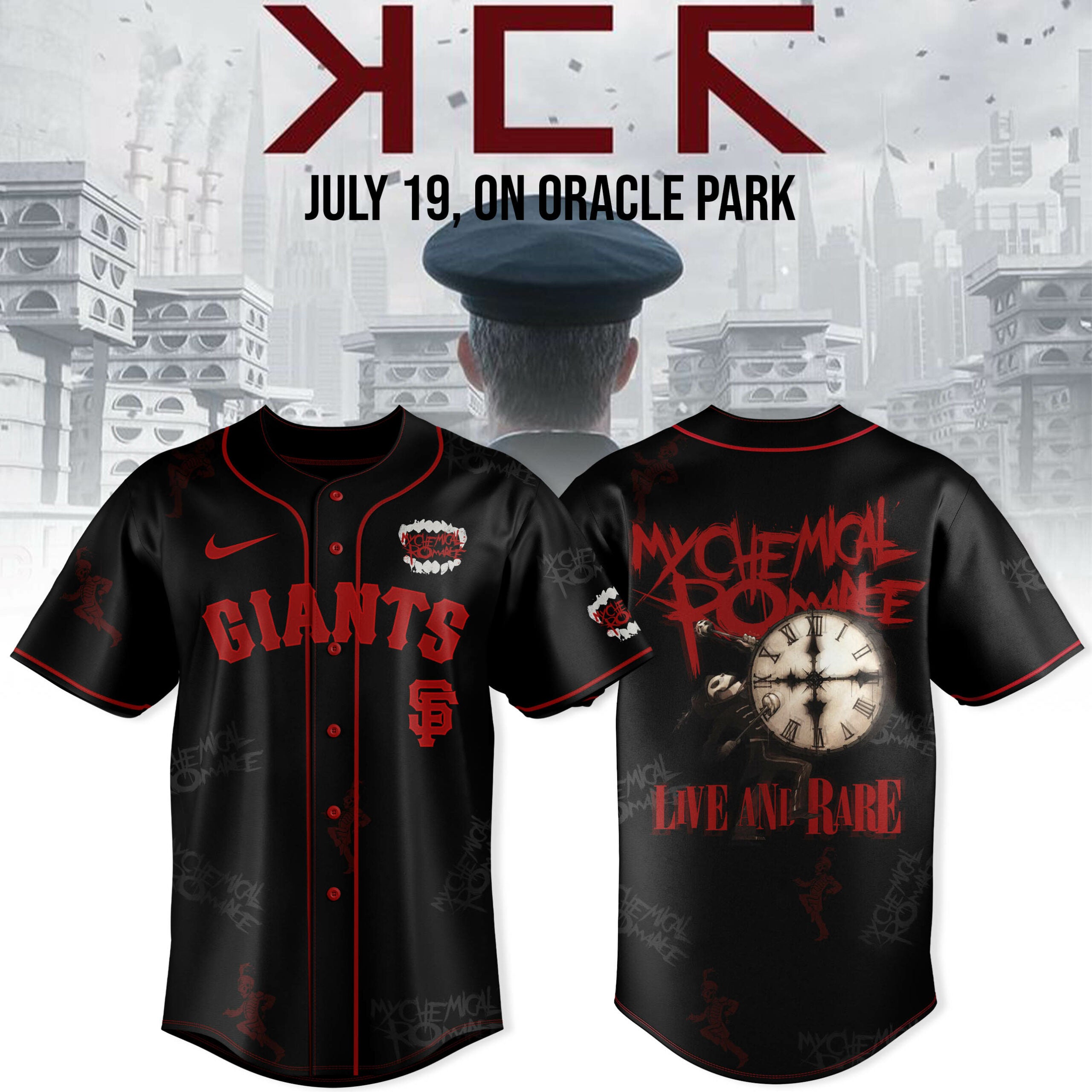 San Francisco Giants X My Chemical Romance Baseball Jersey