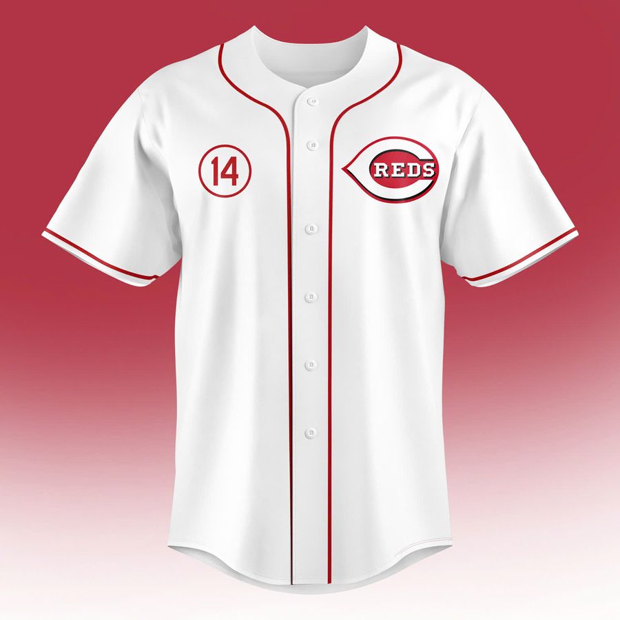 Cincinnati Reds Pete Rose Baseball Jersey White