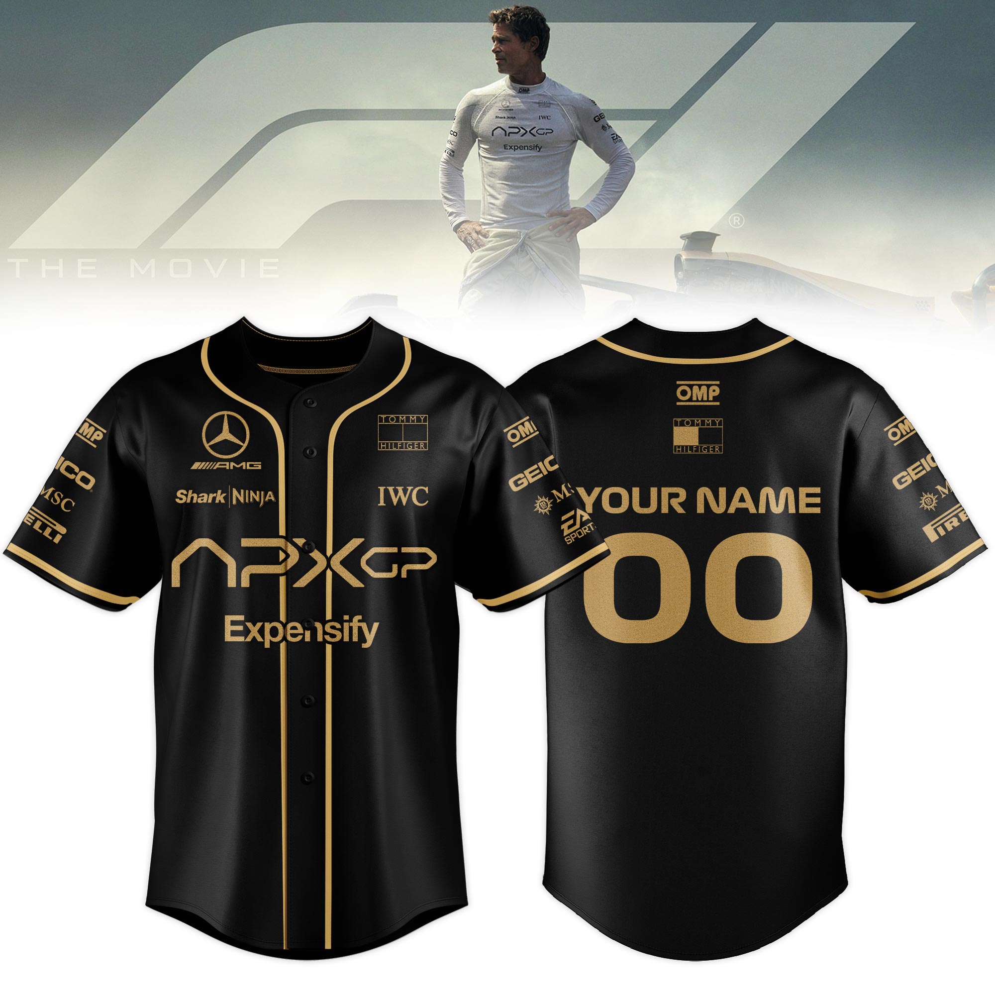 F1 The Movie 2025 Apxgp Baseball Jersey