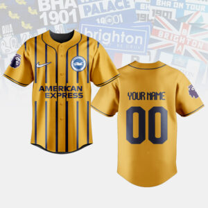 Brighton & Hove Albion F.C. Baseball Jersey Gift For Sport Teams Fans