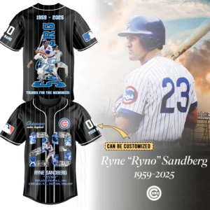 Ryne Sandberg x Chicago Cubs Baseball Jersey Gift For Sport Teams Fans  Black