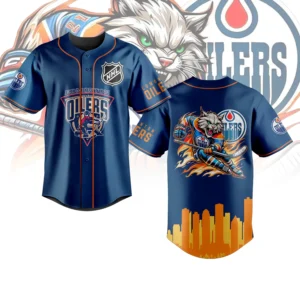 Edmonton Oilers Baseball Jersey Gift For Sport Teams Fans