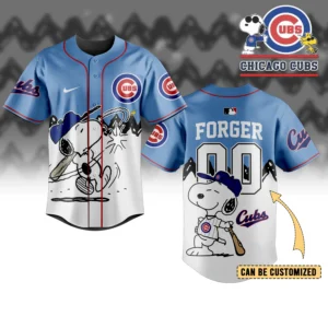 Chicago Cubs x Peanuts Baseball Jersey For Sport Teams Fans