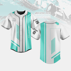Mercedes AMG Petronas F1 Team Baseball Jersey For Sport Teams Fans