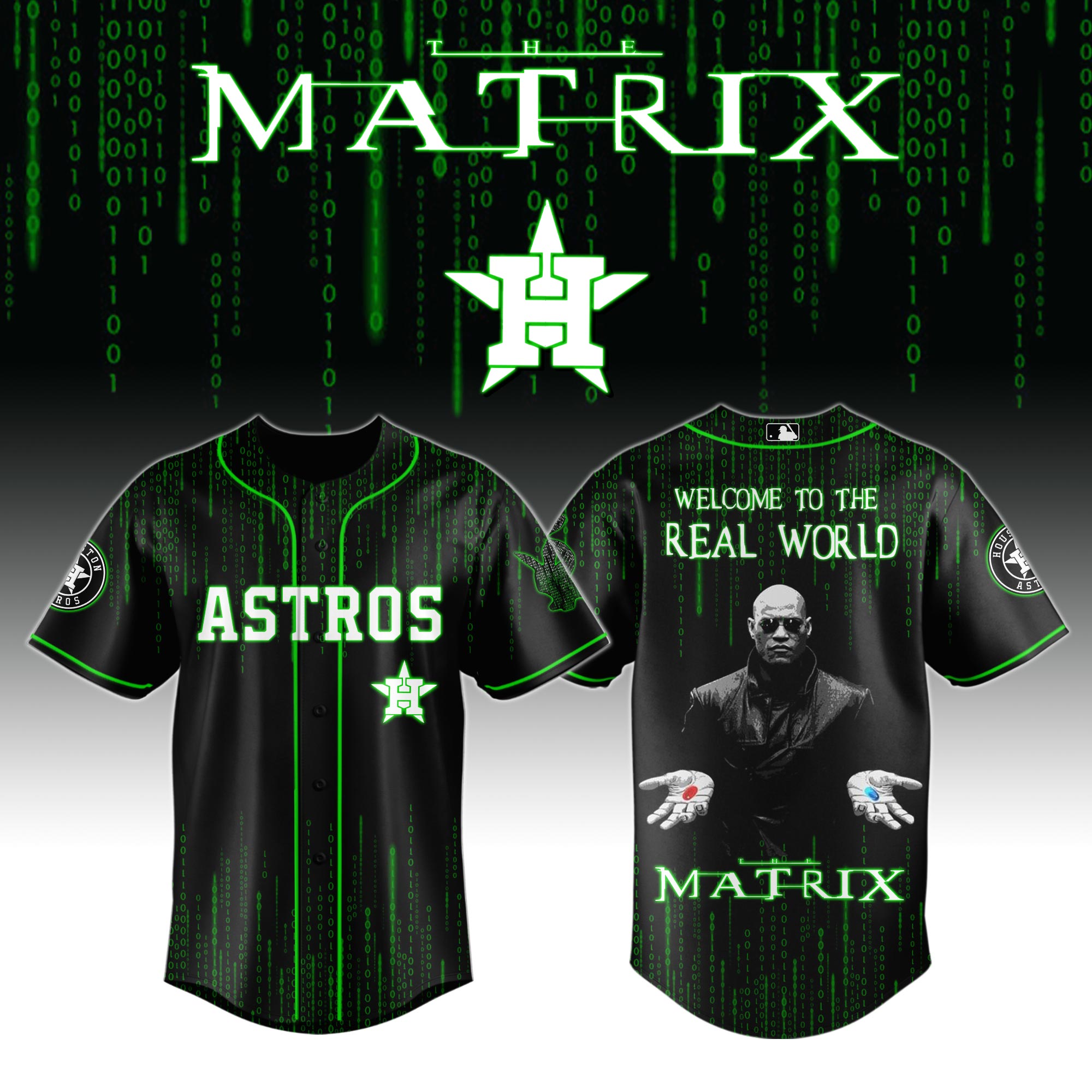 Houston Astros x The Matrix Baseball Jersey For Sport Teams Fans