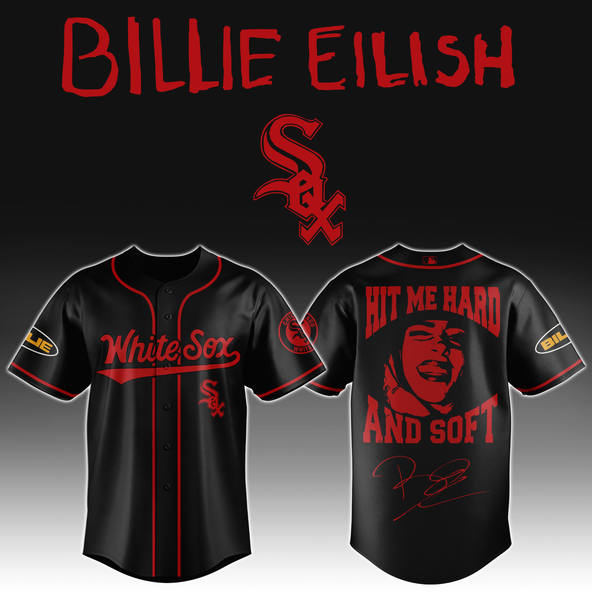 Chicago White Sox x Billie Eilish Echo: Year One Tribute Baseball Jersey For Sport Teams Fans