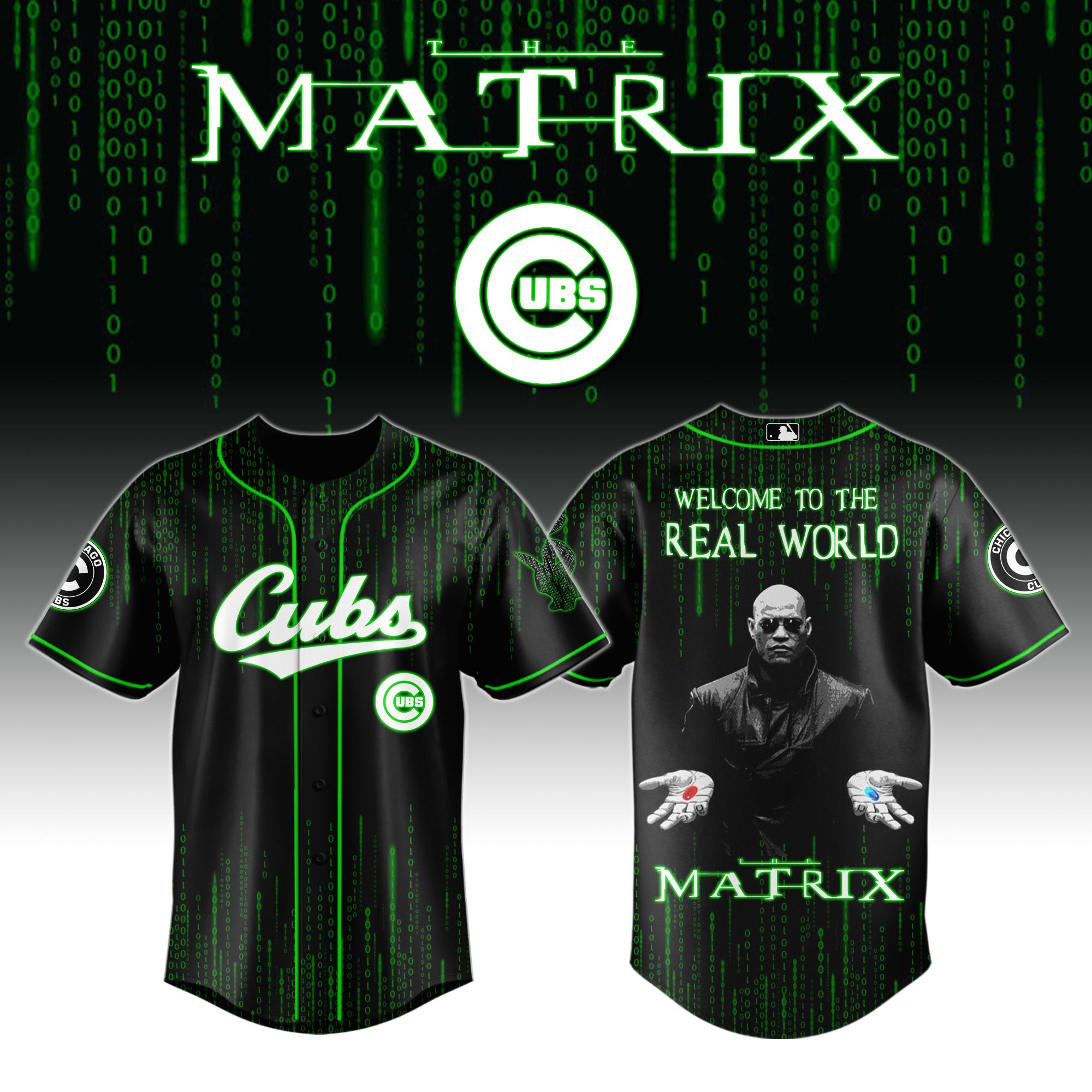 Chicago Cubs x The Matrix Baseball Jersey For Sport Teams Fans