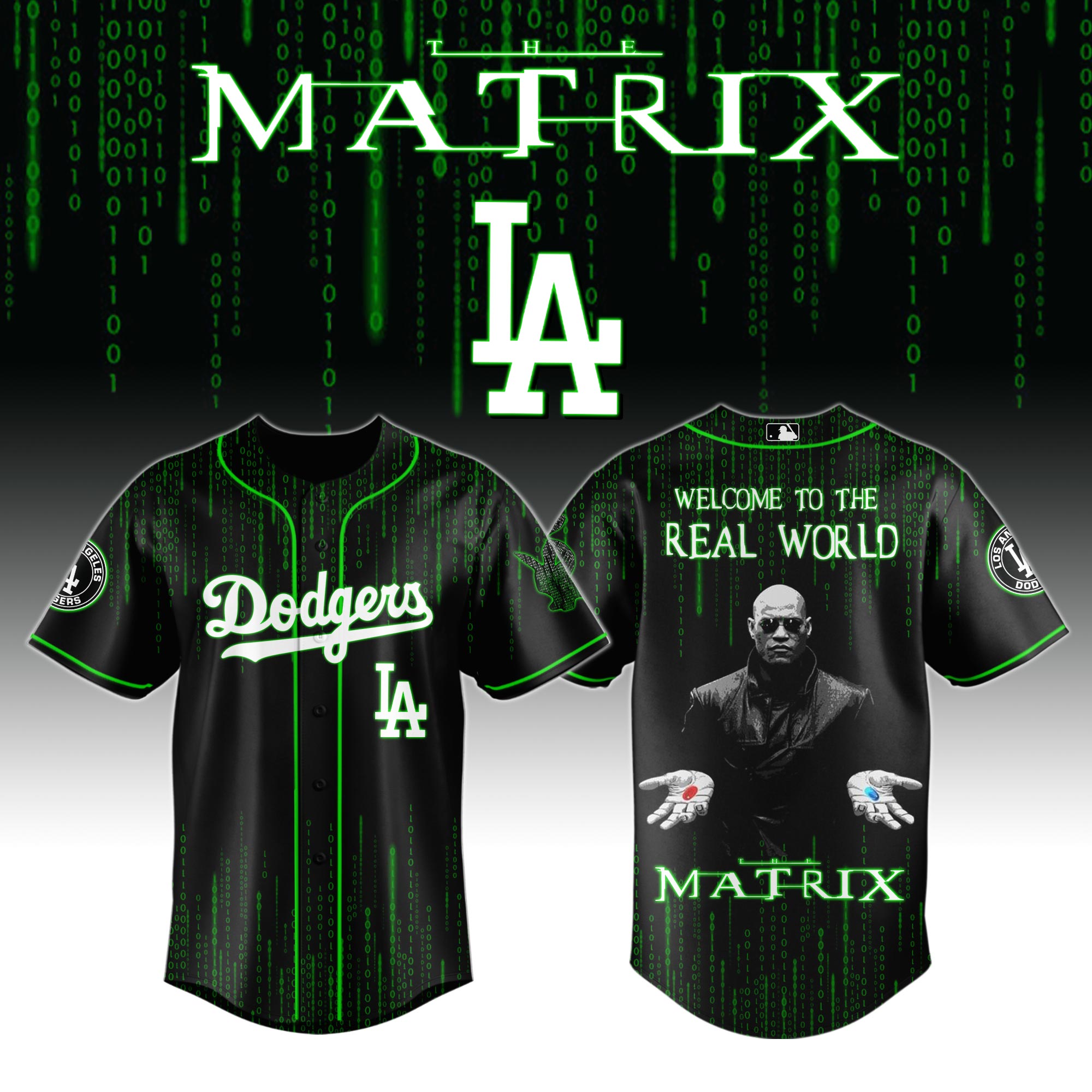 Los Angeles Dodgers x The Matrix Baseball Jersey For Sport Teams Fans