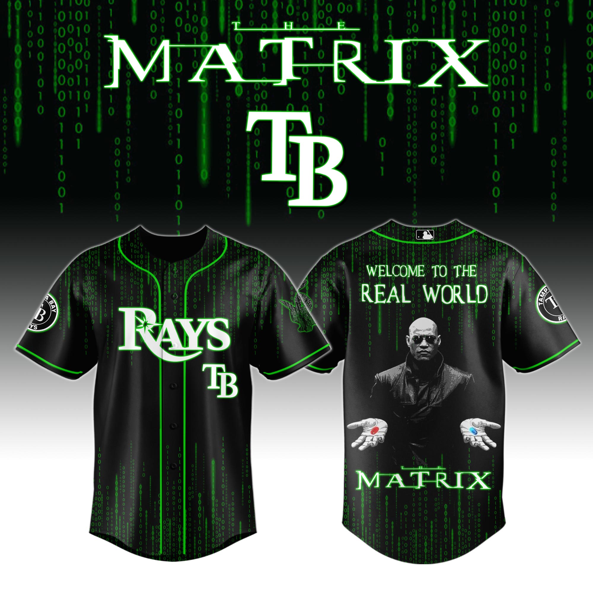 Tampa Bay Rays x The Matrix Baseball Jersey For Sport Teams Fans
