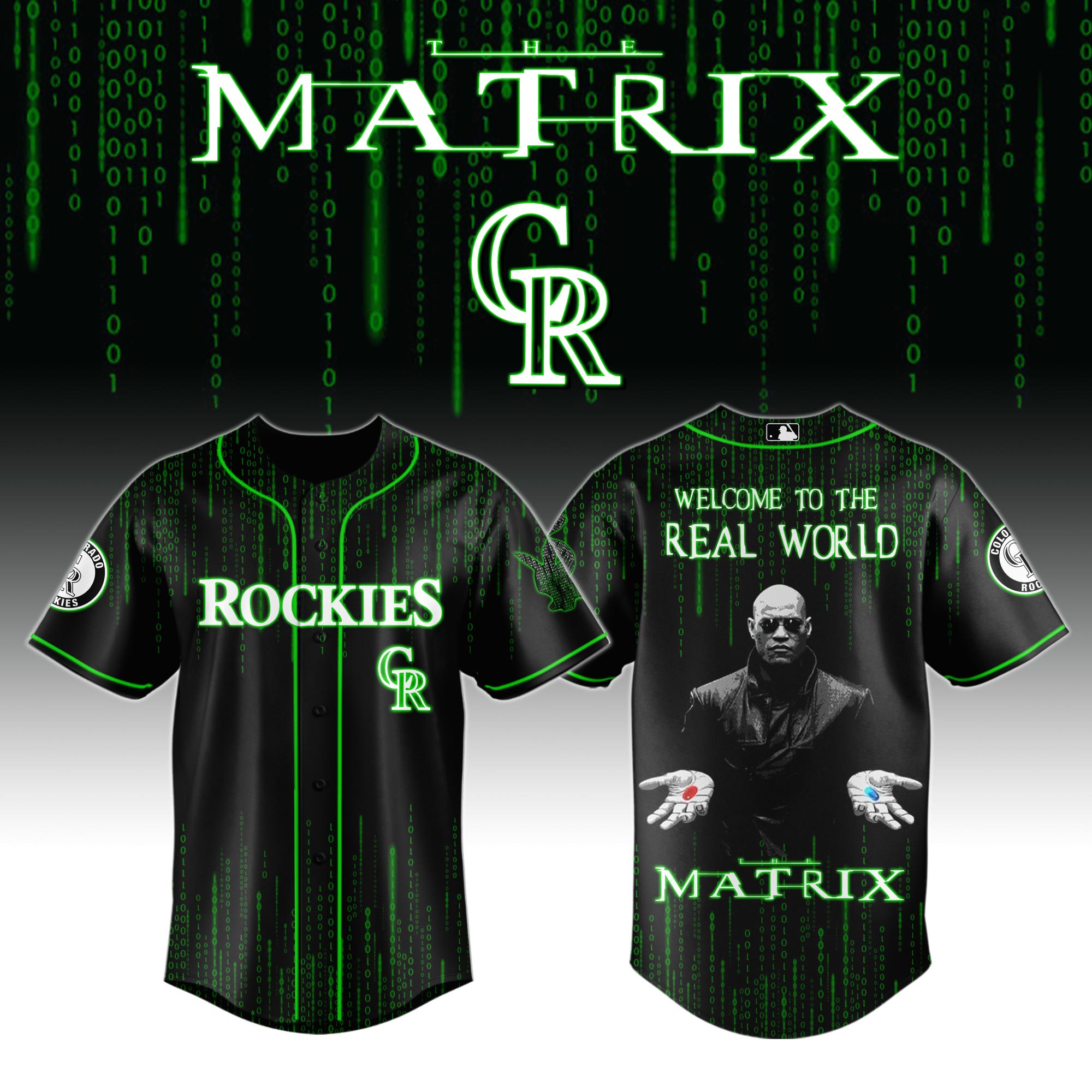 Colorado Rockies x The Matrix Baseball Jersey For Sport Teams Fans