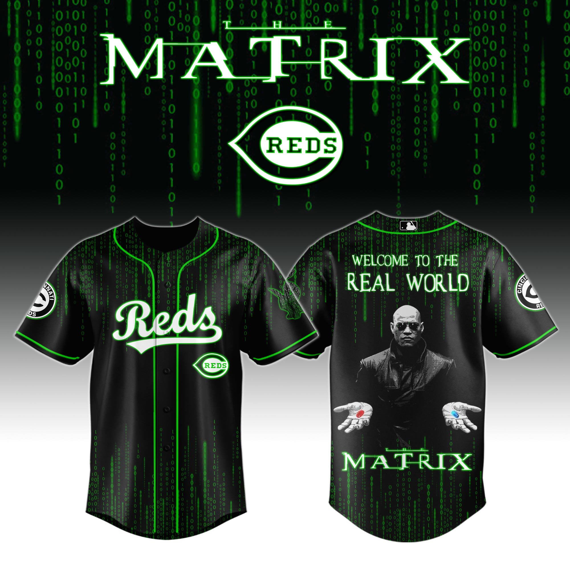 Cincinnati Reds x The Matrix Baseball Jersey For Sport Teams Fans