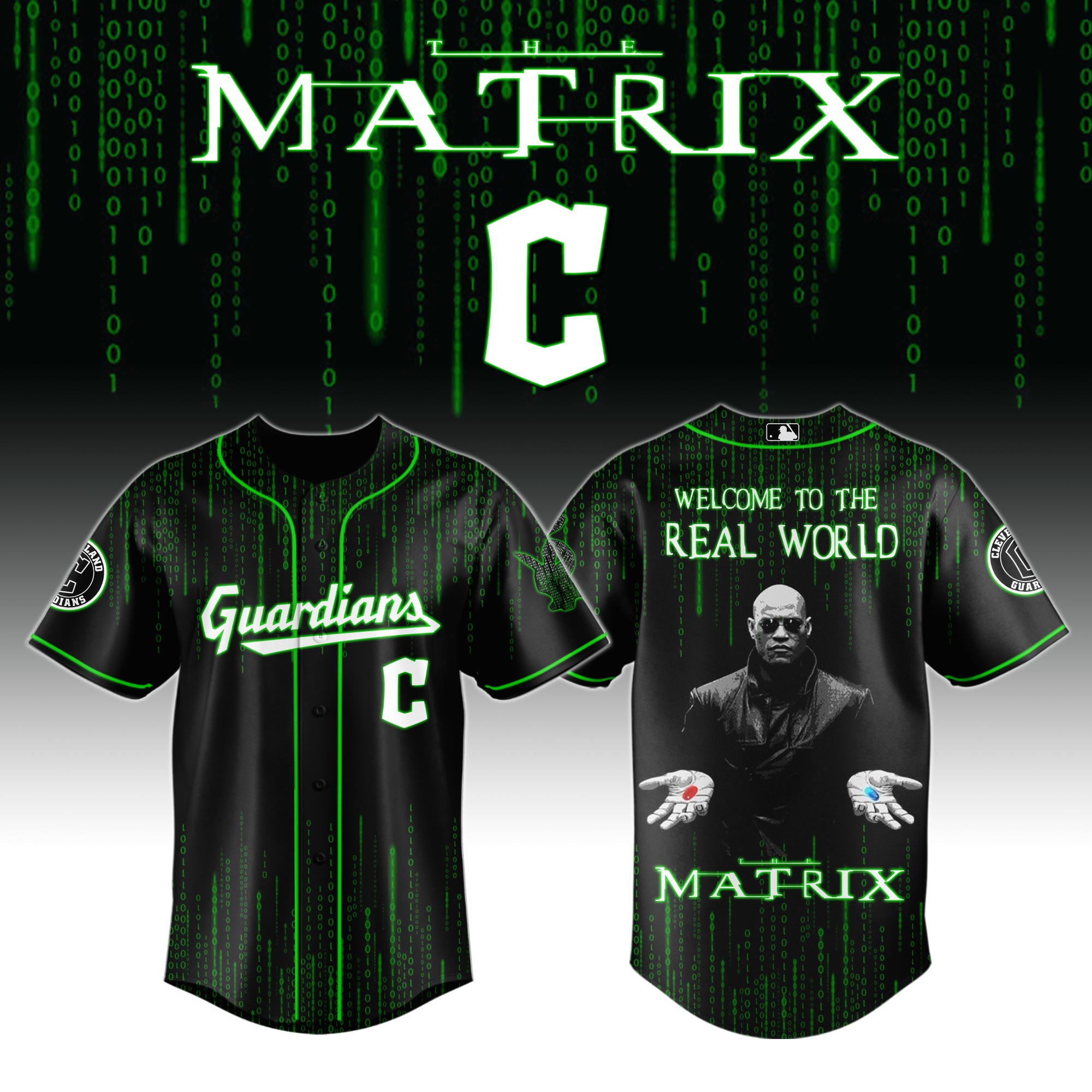 Cleveland Guardians x The Matrix Baseball Jersey For Sport Teams Fans